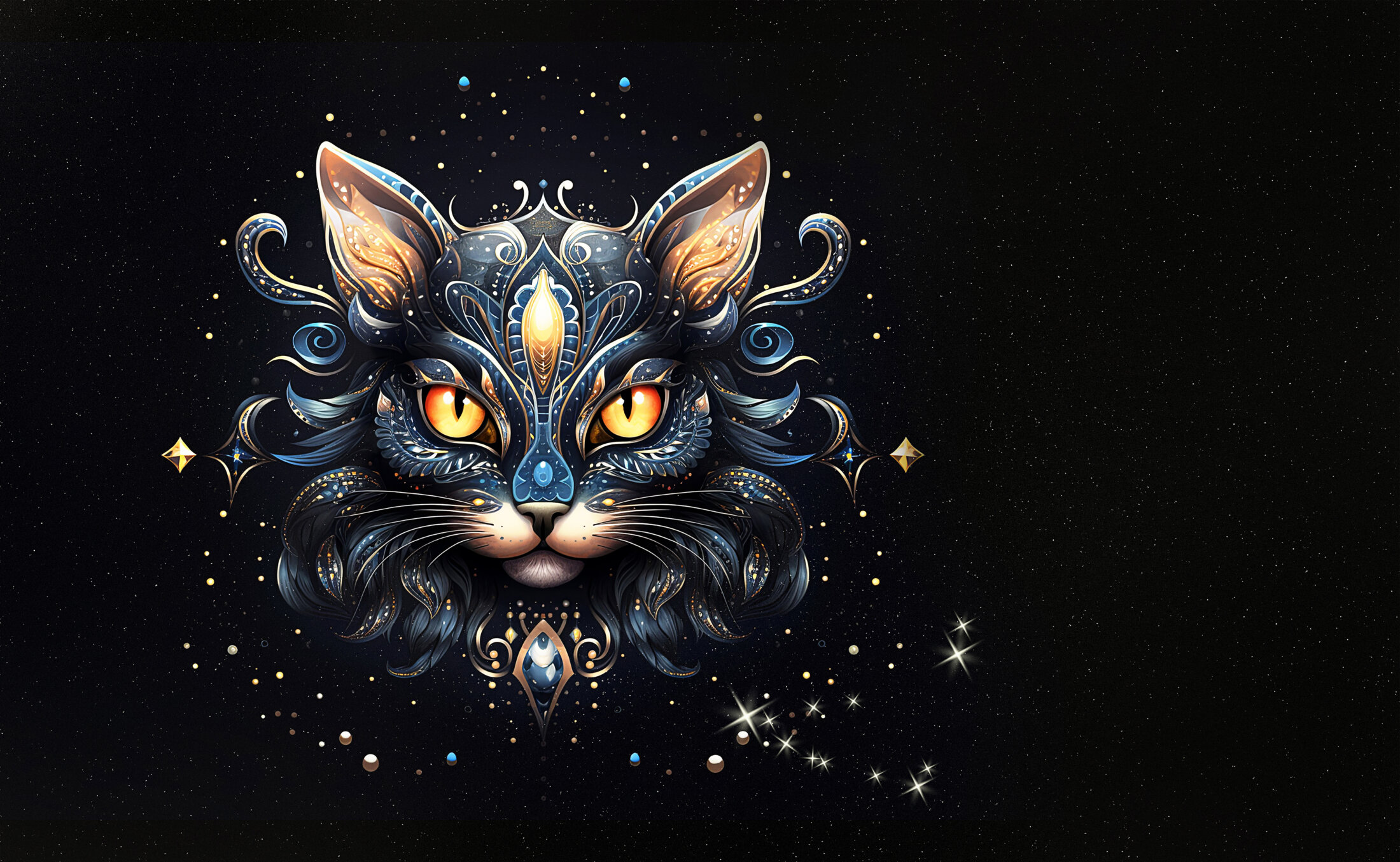 Capricorn Cat By Darkmoon Art