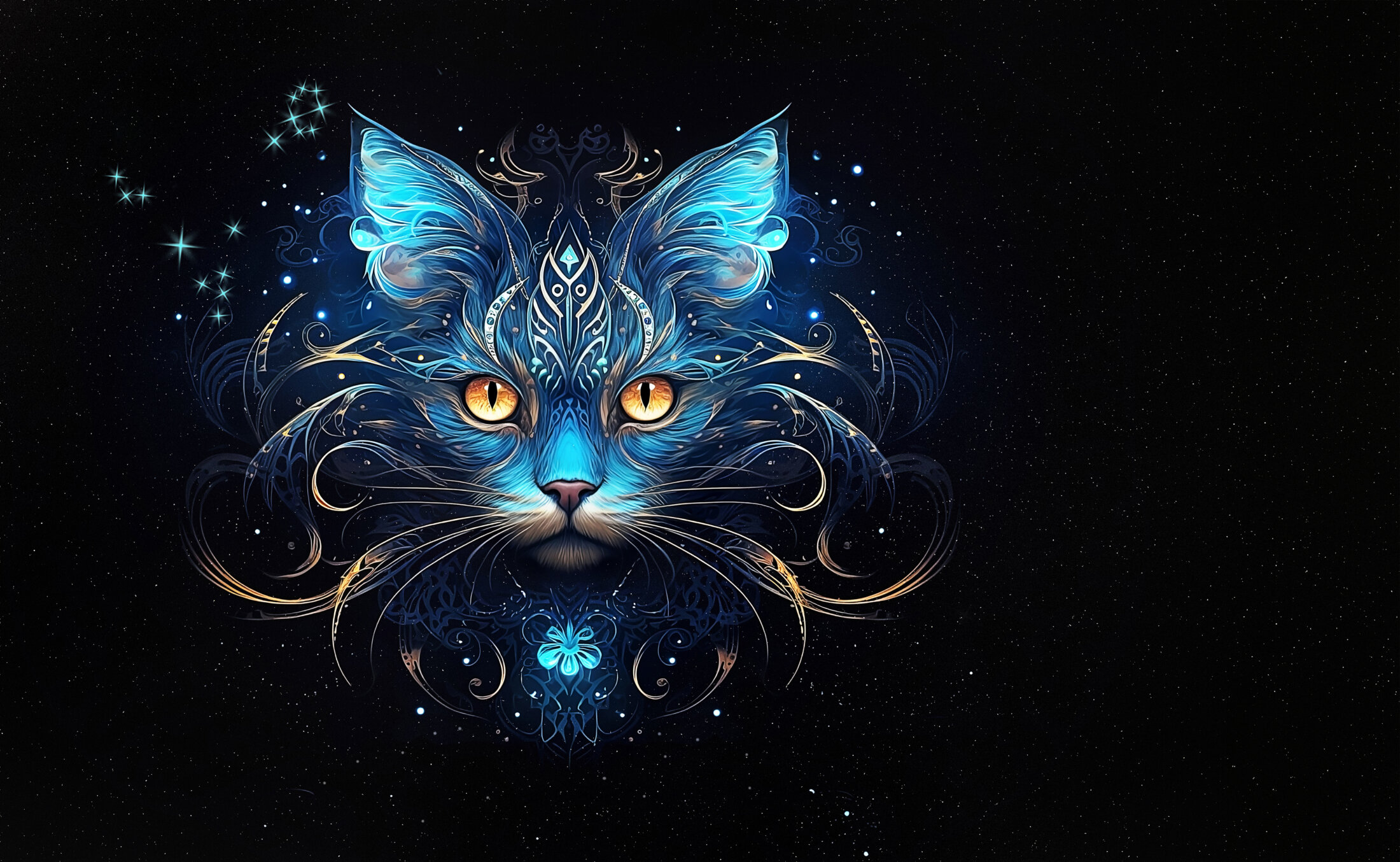 Pisces Cat By Darkmoon Art