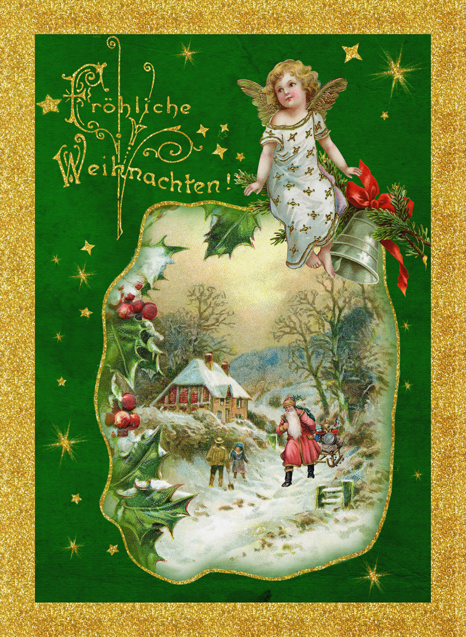 Weihnachtskarte-goldrand-traditionell-01