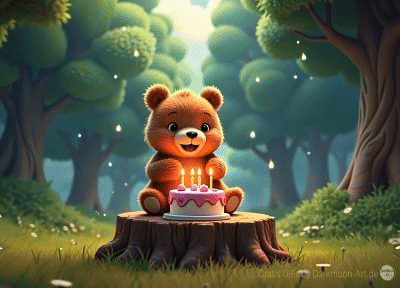 Alles Gute Zum Geburtstag Animation Mit Bär
