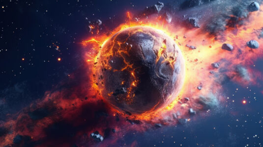 Planeten Explosion