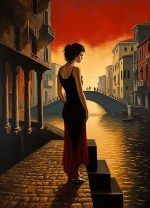 Cover Art Frau In Venedig 