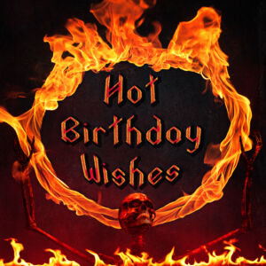 Geburtstagskarte-Hot-Birthday-Wishes-Goth-Metal