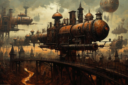 Steampunk City Surreal