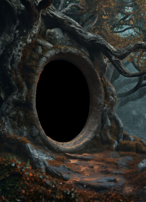 Hintergrundbild Loch im alten Baum