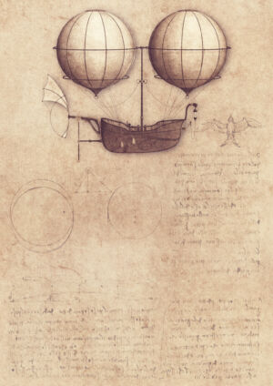 Leonardo da Vinci Aufzeichnungen Luftfahrt