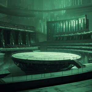 Sci-Fi Hintergrund Platform In Arena