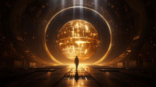 Sci Fi Dyson Sphere Innen-2