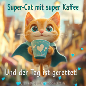 Super Cat Mit Super Kaffee