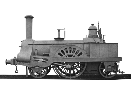 Schwedische Dampflokomotive 1830