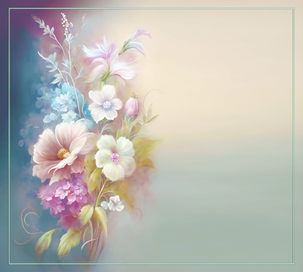 Freebie Hintergrund Blumenstrauß KI generiert von Darkmoon-Art